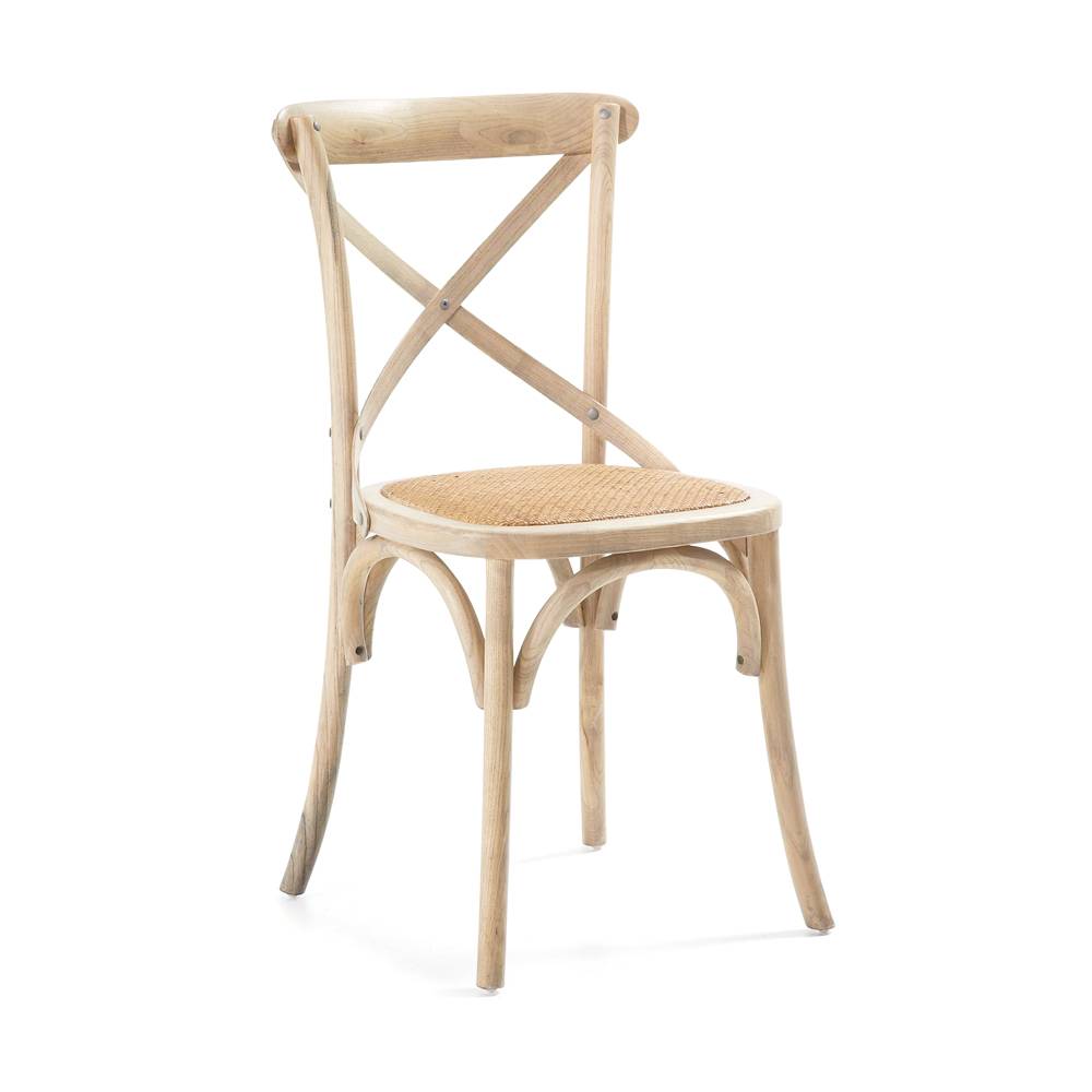 Chaise Saint-Rémy en bois style authentique et bohème