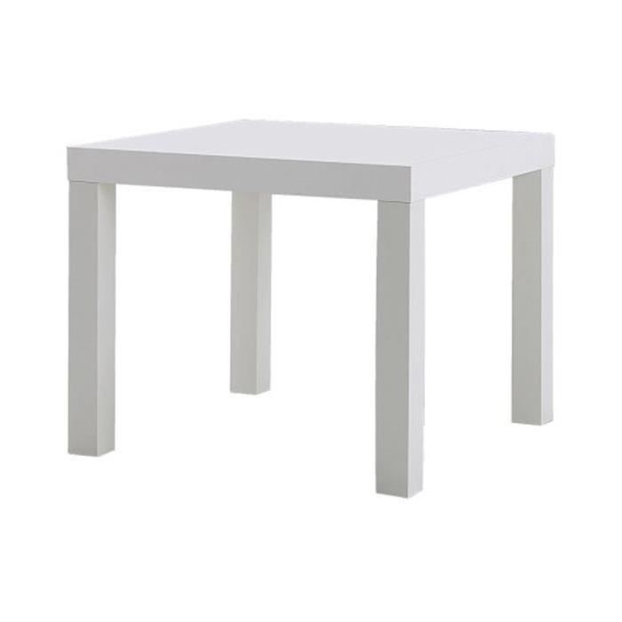 table d'appoint blanche 55x55 cm